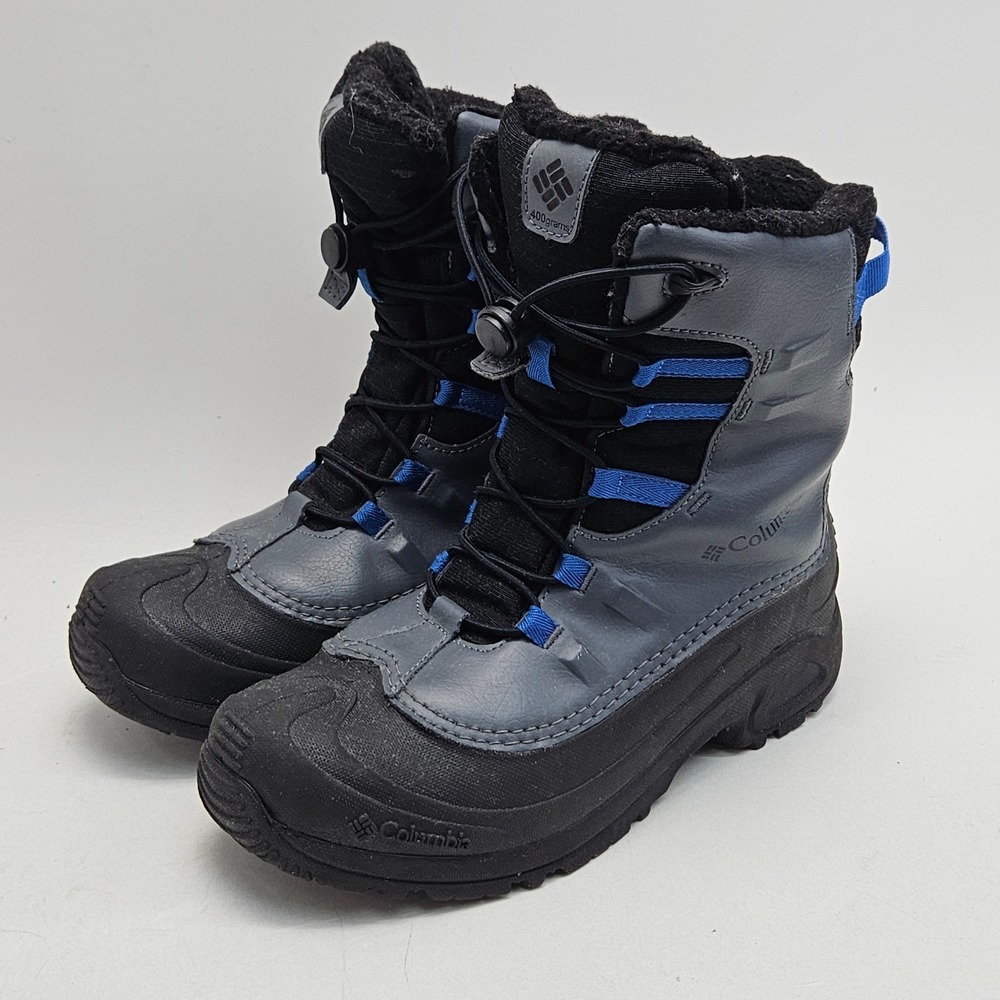 Columbia Rope Tow Kruser 2 Snow Boots Youth 7 Gray Waterproof 400g Insulated